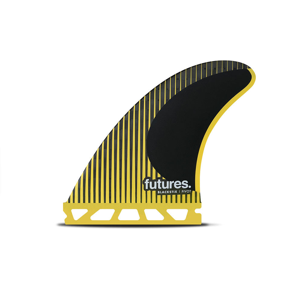 Futures P6 Blackstix Fin Set Medium - Yellow / Black | Fins | Futures