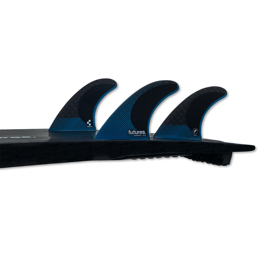 Futures R8 Blackstix Fin Set Large - Blue / Black | Fins | Futures