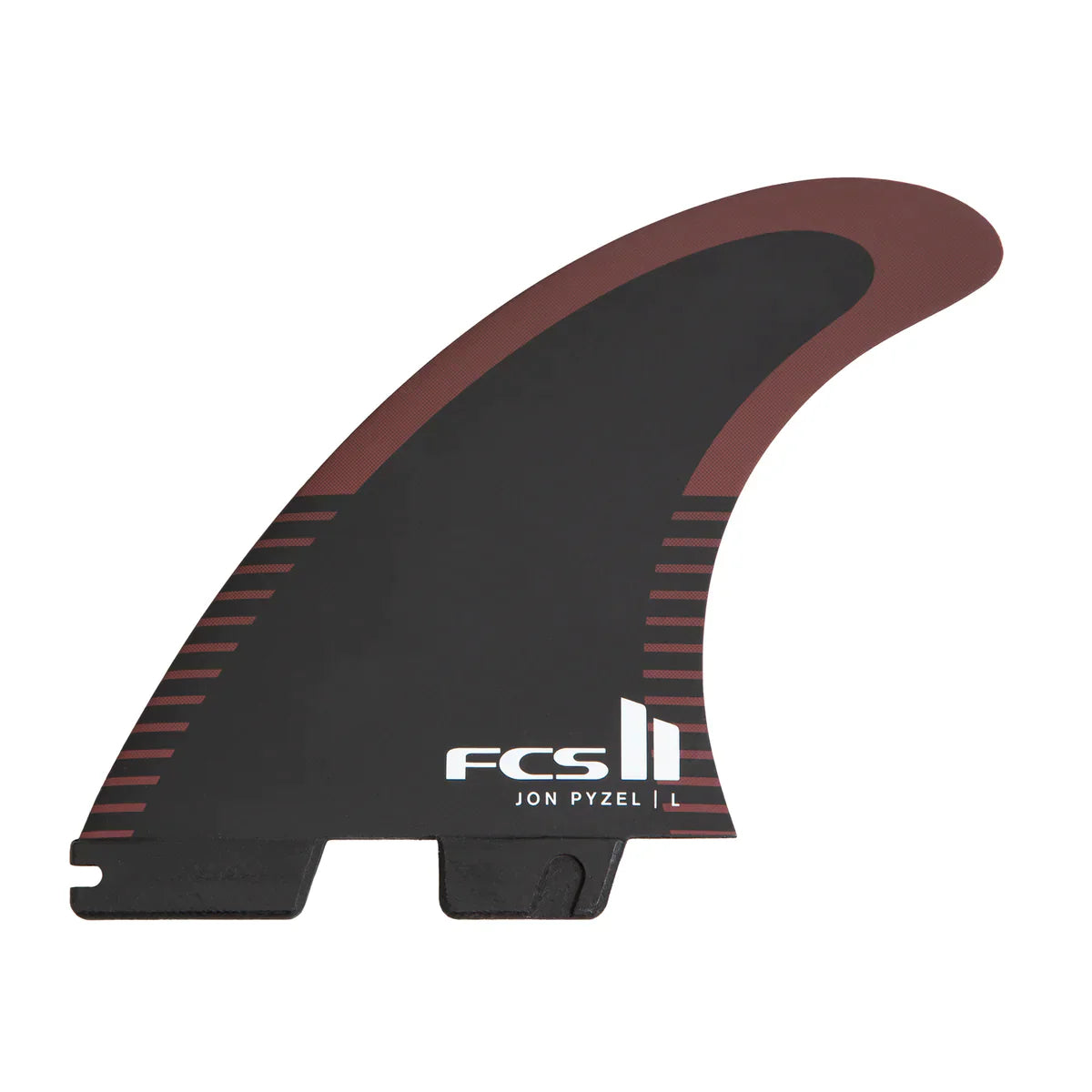 FCS II Pyzel PC Tri Fin Set - Black / Shiraz | Fins | FCS