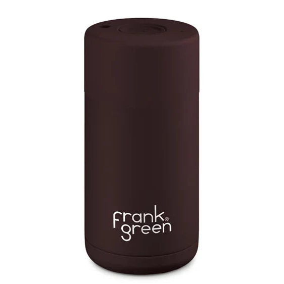 Frank Green Ceramic Reusable Cup 12oz/355ml - Chocolate | Flasks | Frank Green
