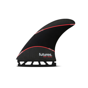 Futures Jordy Techflex Fin Set Large - Black / Red
