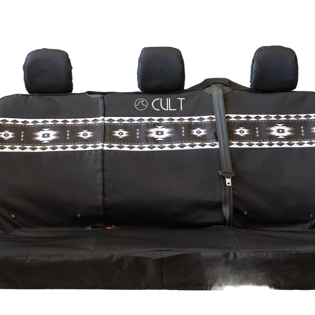 Cult Triple Waterproof Rear Seat Cover (Van) - Aztec Black | Seat Covers | Cult