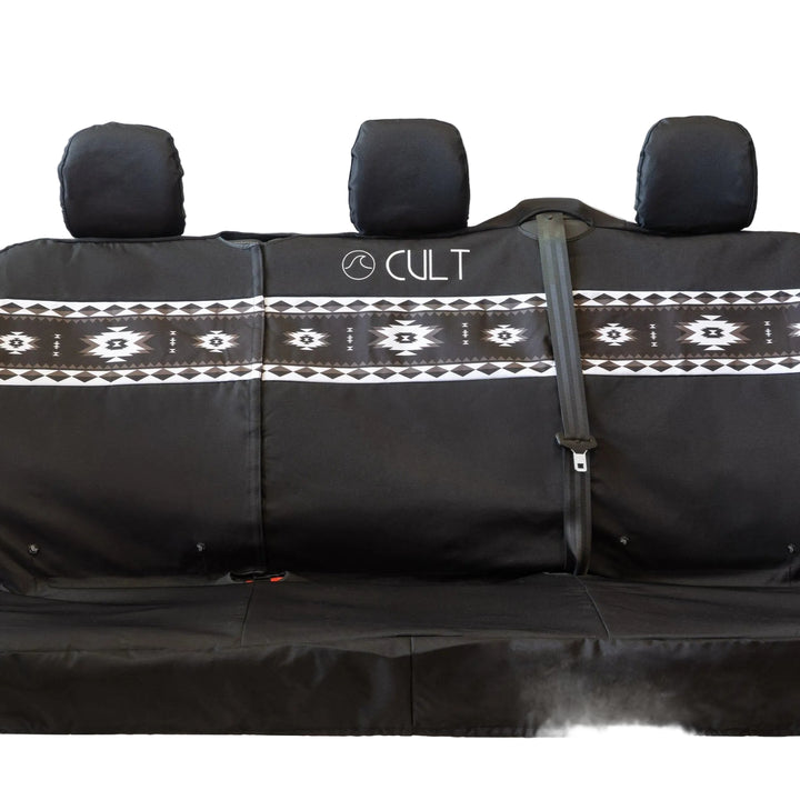 Cult Triple Waterproof Rear Seat Cover (Van) - Aztec Black | Seat Covers | Cult