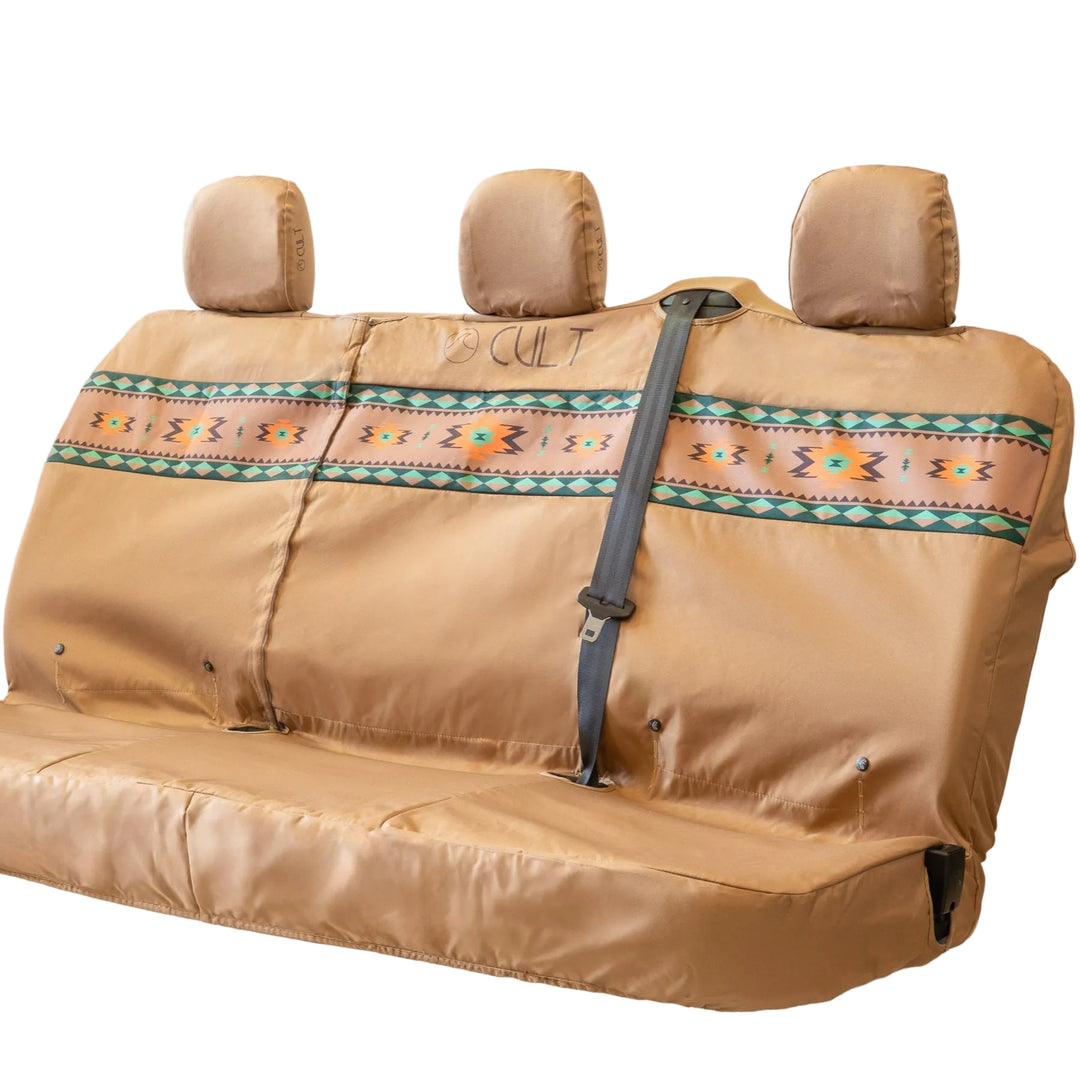 Cult Triple Waterproof Rear Seat Cover (Van) - Aztec Brown | Seat Covers | Cult