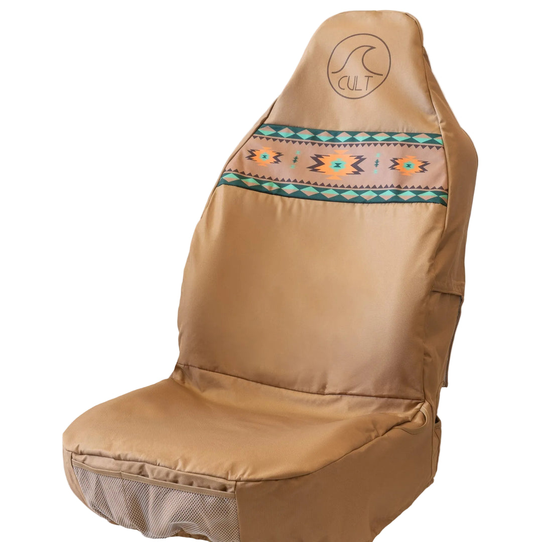 Cult Single Waterproof Seat Cover - Aztec Brown | Seat Covers | Cult