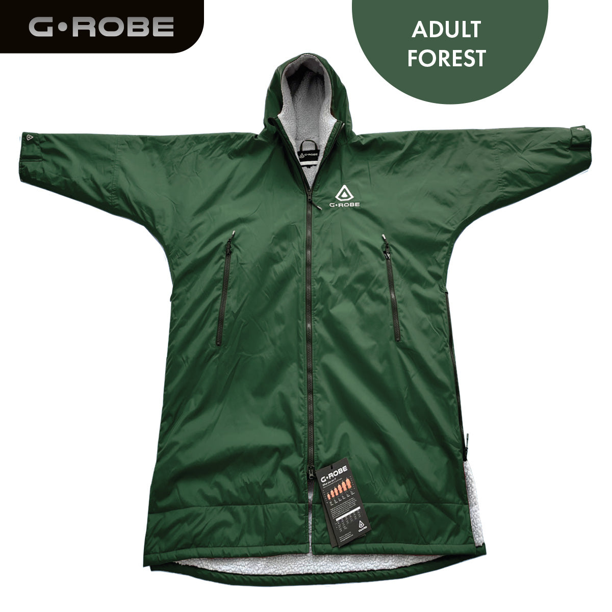 GUARD® G.ROBE – Adult Ultimate Outdoor Changing Robe - Forest Green | Changing Robes | Guard