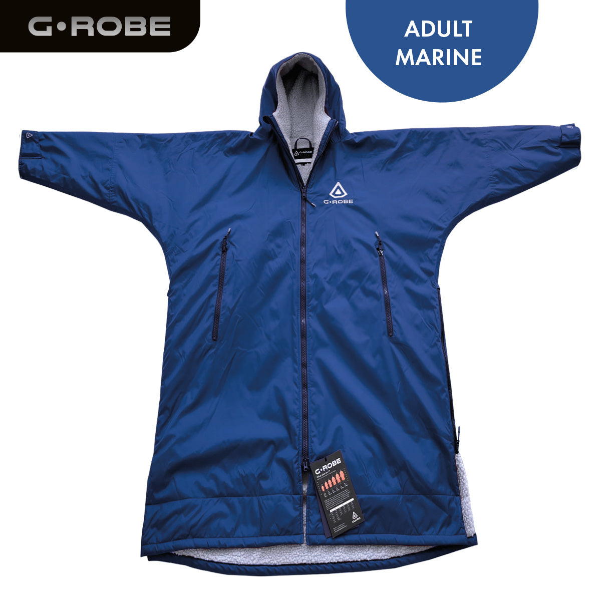 GUARD® G.ROBE – Adult Ultimate Outdoor Changing Robe - Marine Blue | Changing Robes | Guard