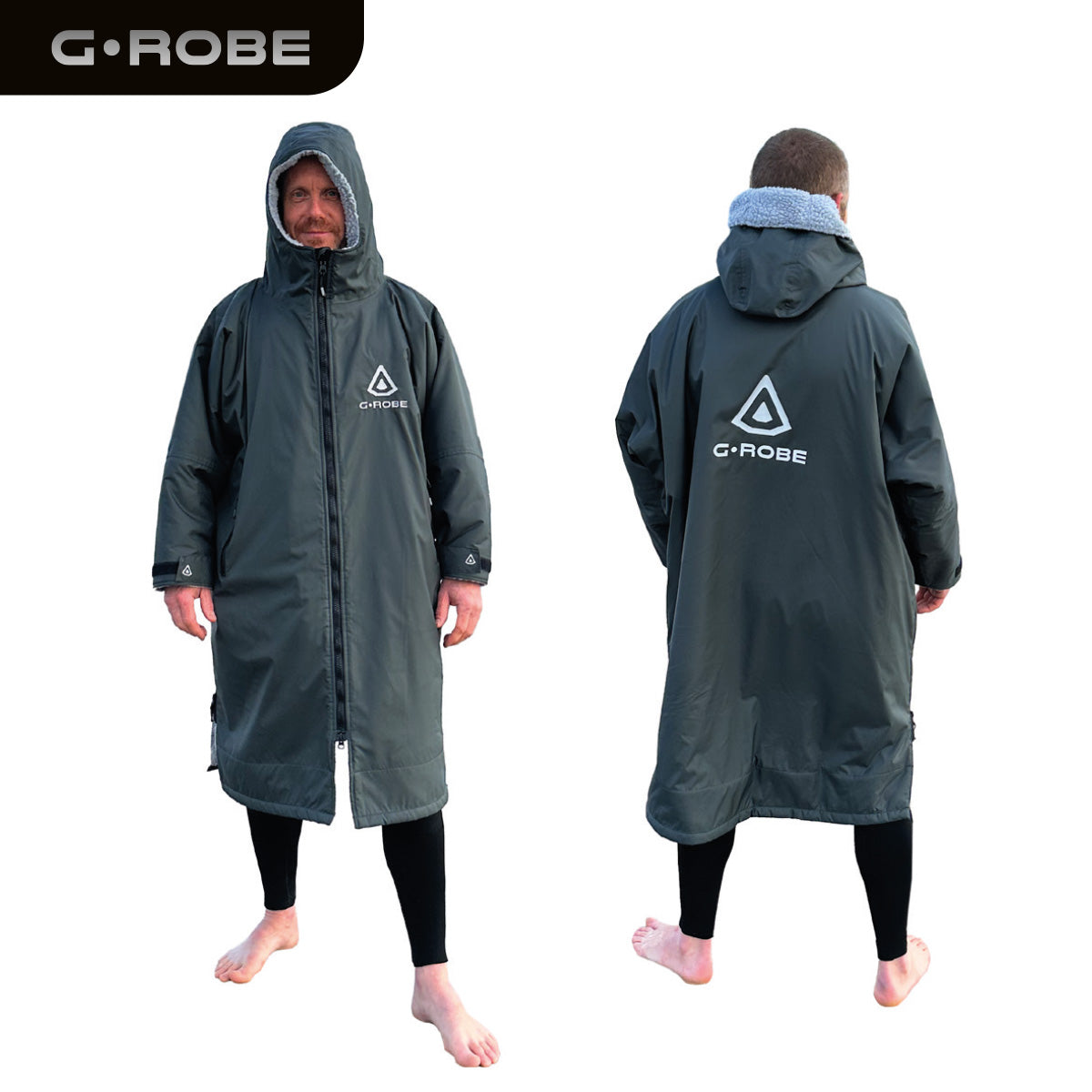 GUARD® G.ROBE – Adult Ultimate Outdoor Changing Robe - Charcoal Grey | Changing Robes | Guard