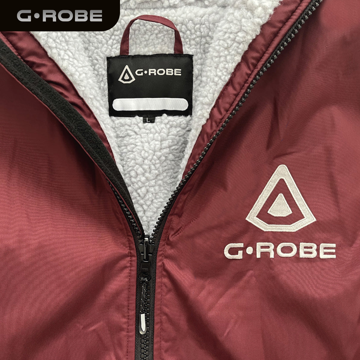 GUARD® G.ROBE – Junior Ultimate Outdoor Changing Robe - Maroon Red | Changing Robes | Guard