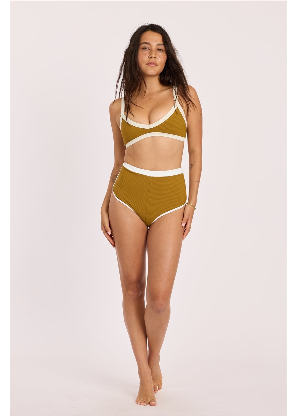 Sisstr Rising Tides High Waist Short Bikini Bottom