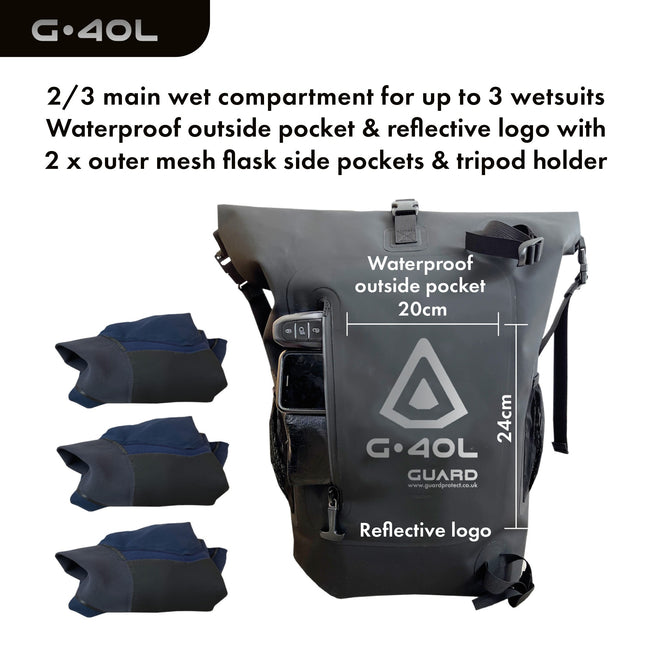 G.40L 100% Waterproof Surfing Backpack - Jungle
