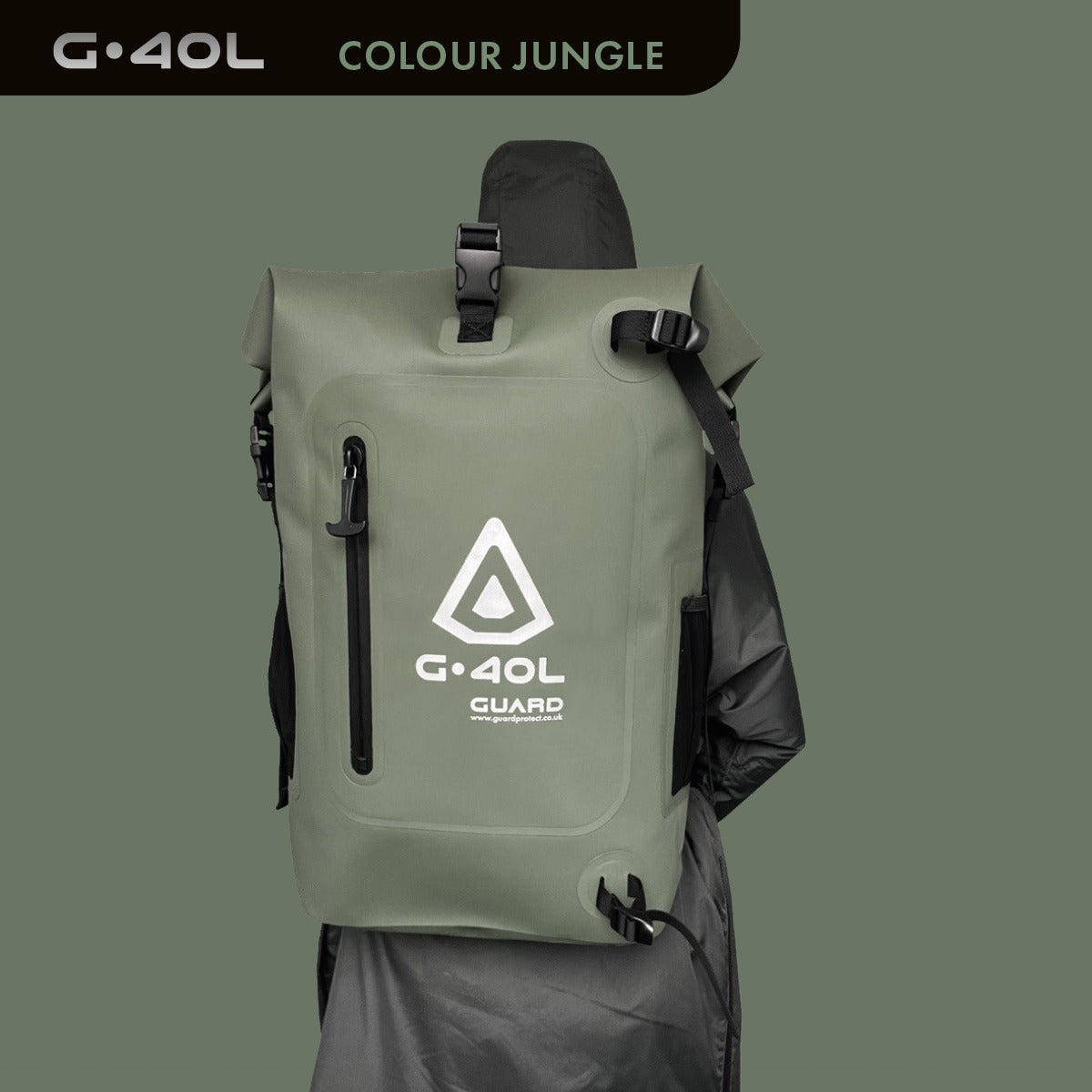 GUARD® G.40L 100% Waterproof Surfing Backpack - Jungle | Dry Bags | Guard