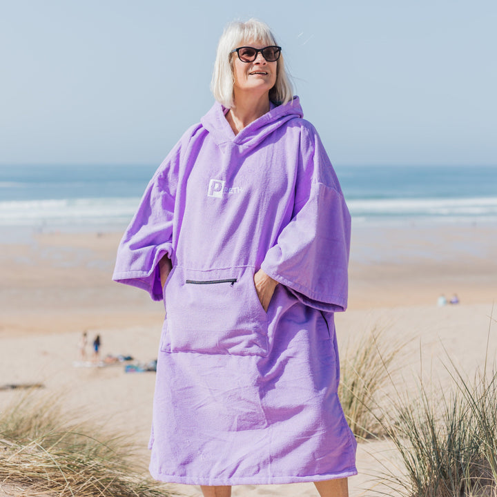 Microfibre Towel Changing Robe | Purple