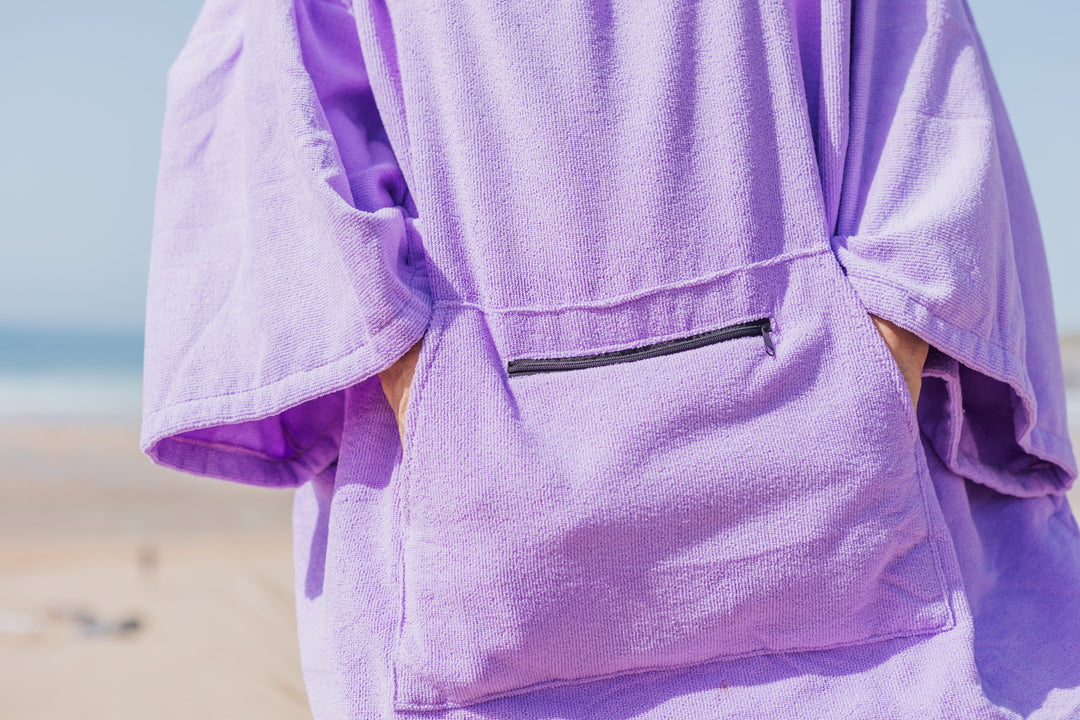 Microfibre Towel Changing Robe | Purple