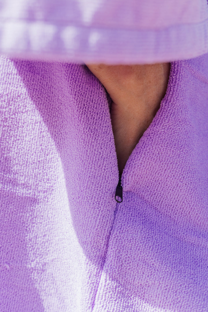 Microfibre Towel Changing Robe | Purple
