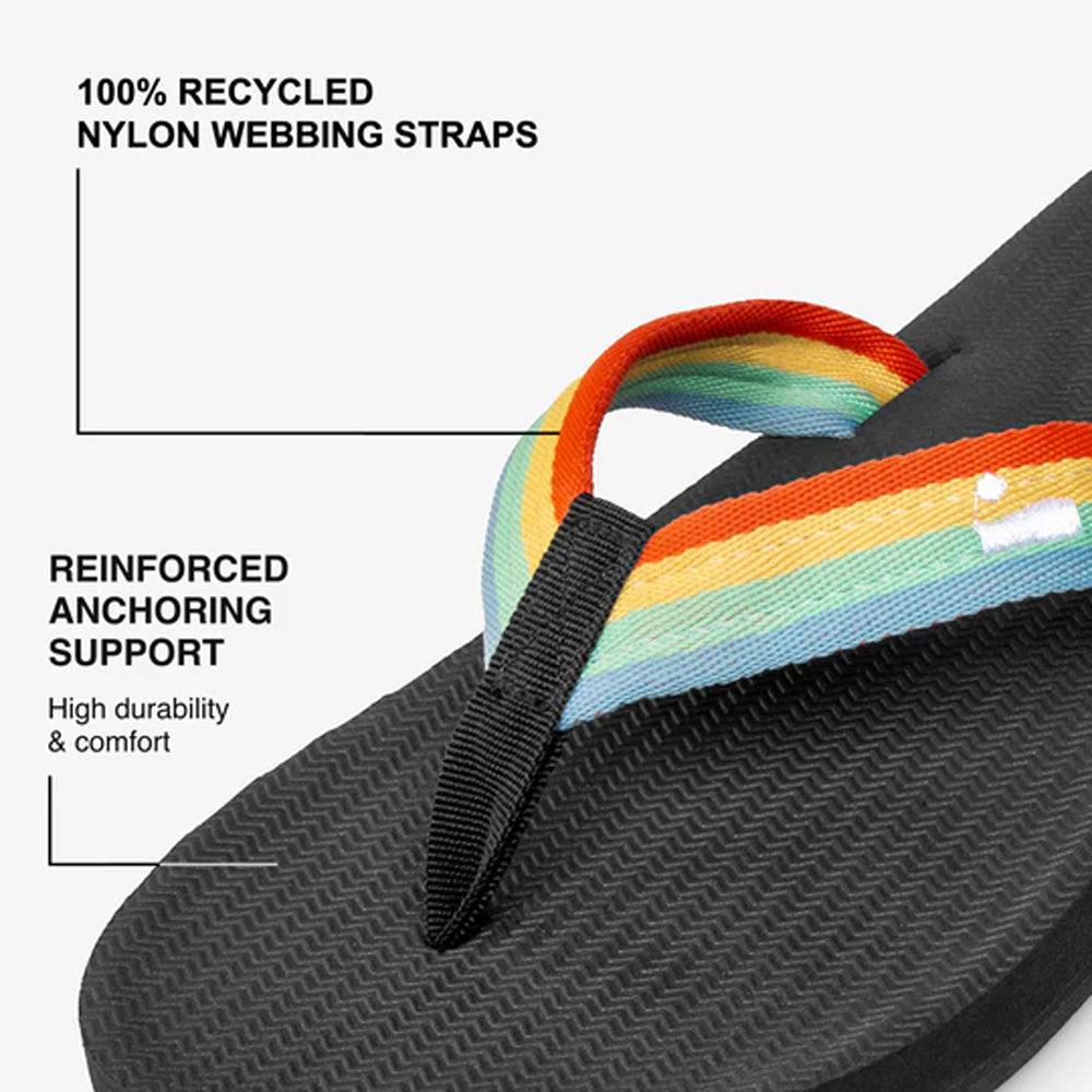 Indosole - Mens Flip Flops - Easy Living - Rainbow