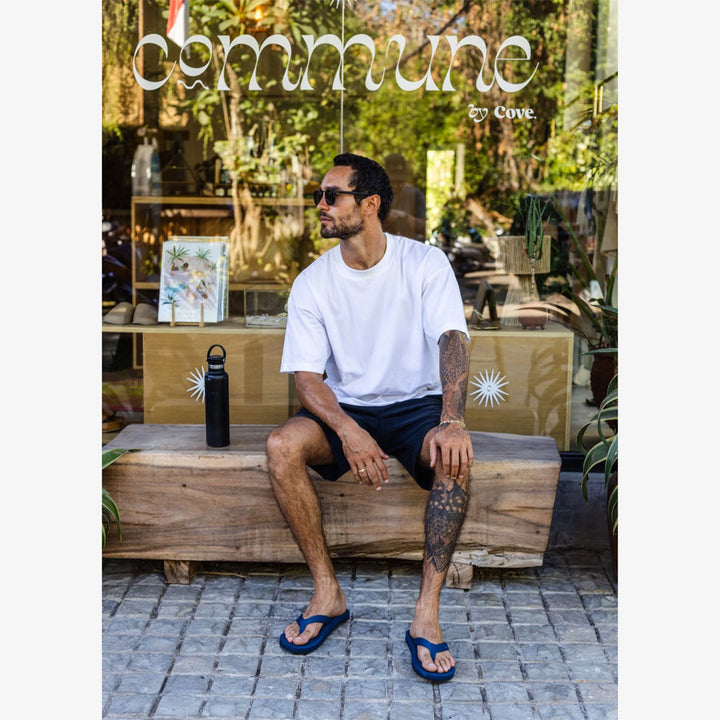 Indosole - Mens Flip Flops - Easy Living - Shore