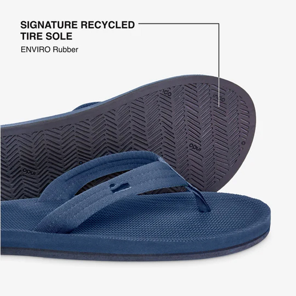Indosole - Mens Flip Flops - Easy Living - Shore