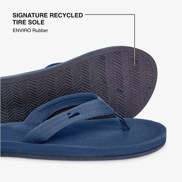 Indosole - Mens Flip Flops - Easy Living - Shore