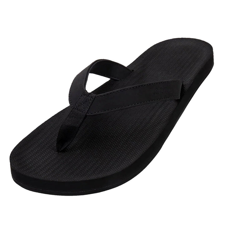 Indosole - Mens Flip Flops - ESSNTLS - Black