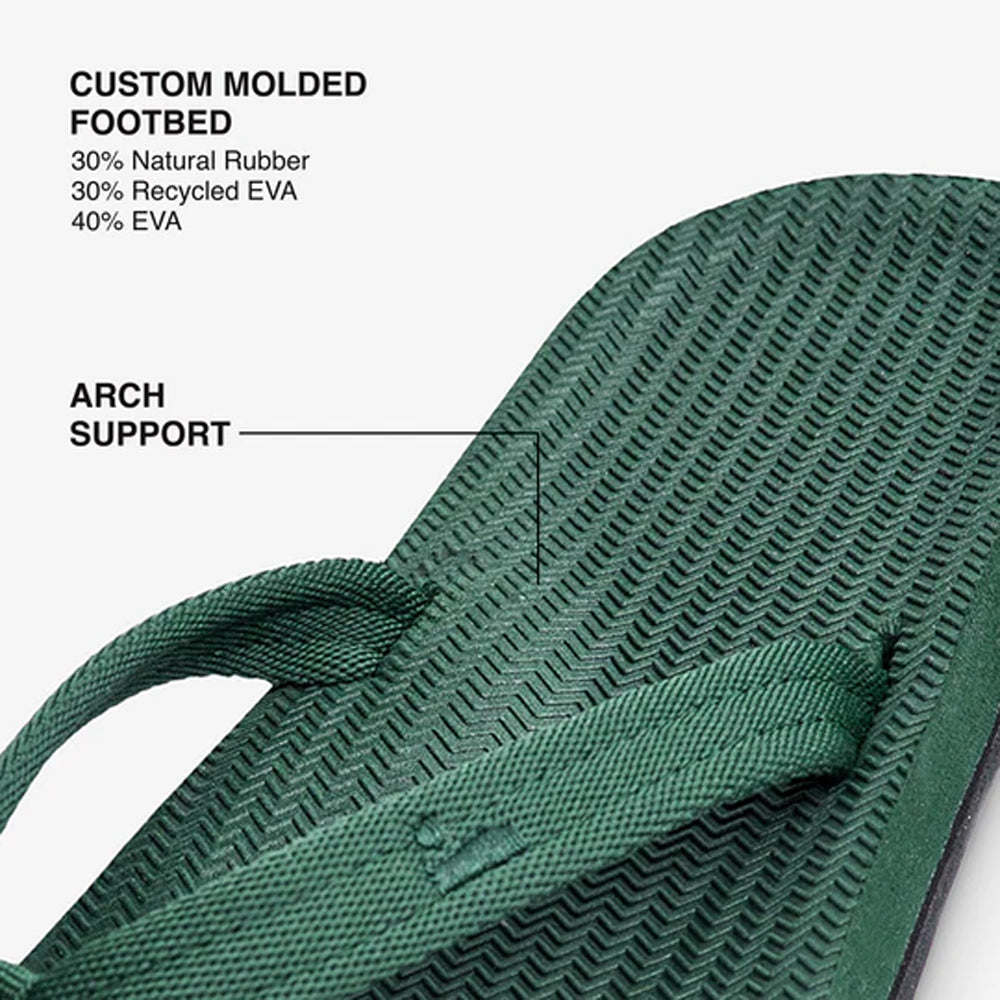 Indosole - Womens Flip Flops - Easy Living - Leaf