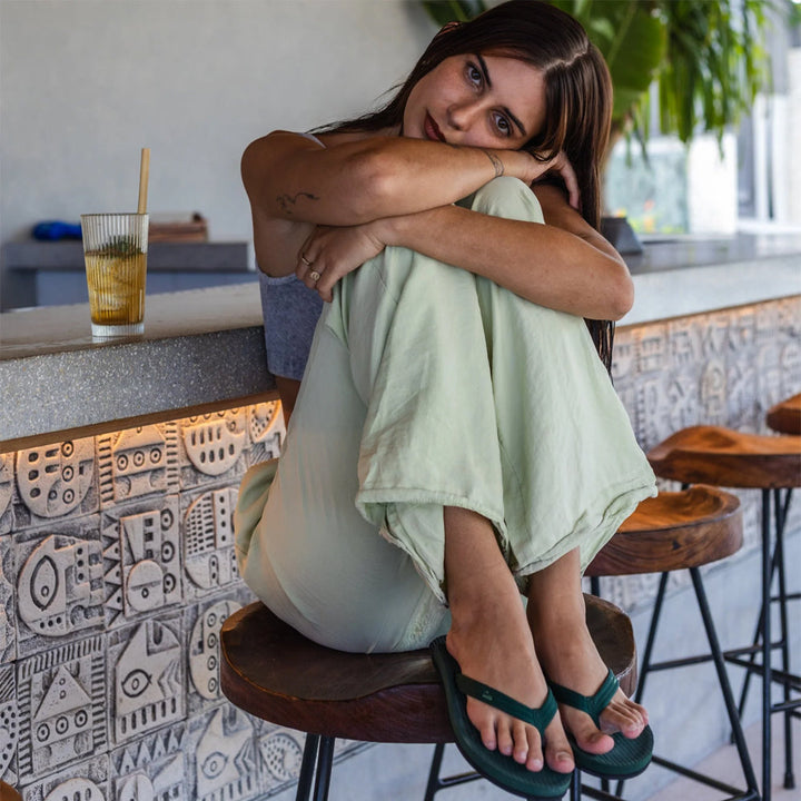 Indosole - Womens Flip Flops - Easy Living - Leaf