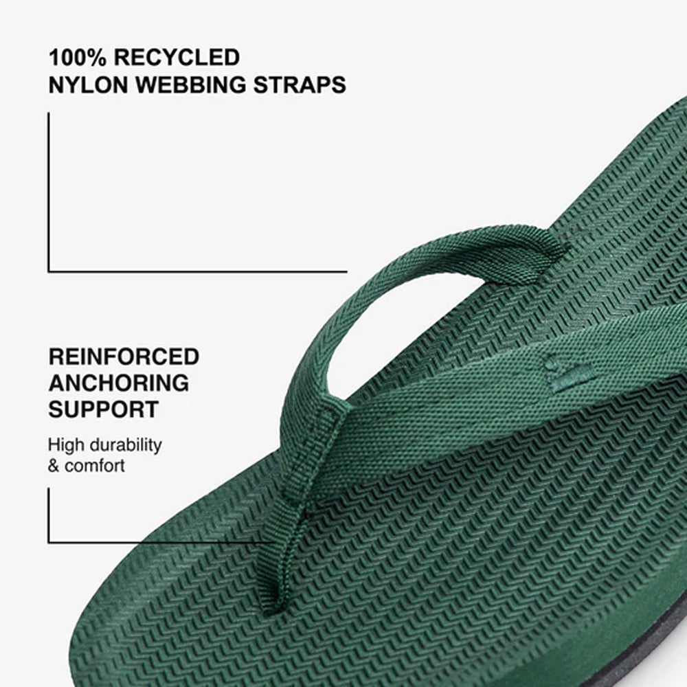Indosole - Womens Flip Flops - Easy Living - Leaf