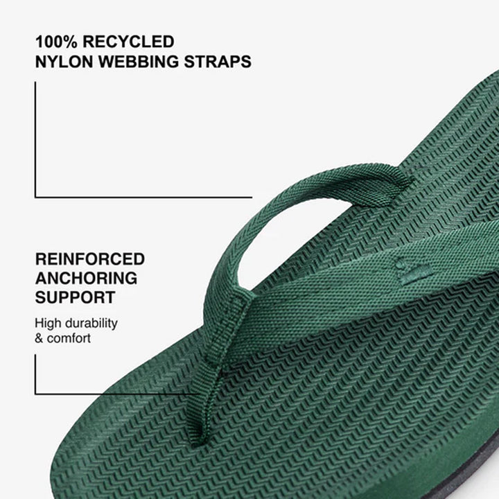 Indosole - Womens Flip Flops - Easy Living - Leaf