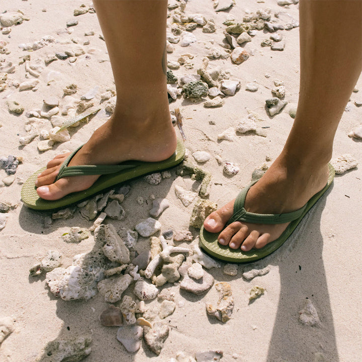Indosole - Womens Flip Flops - Easy Living - Matcha