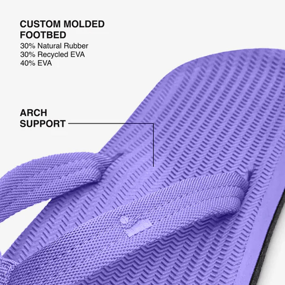 Indosole - Womens Flip Flops - Easy Living - Purple Haze
