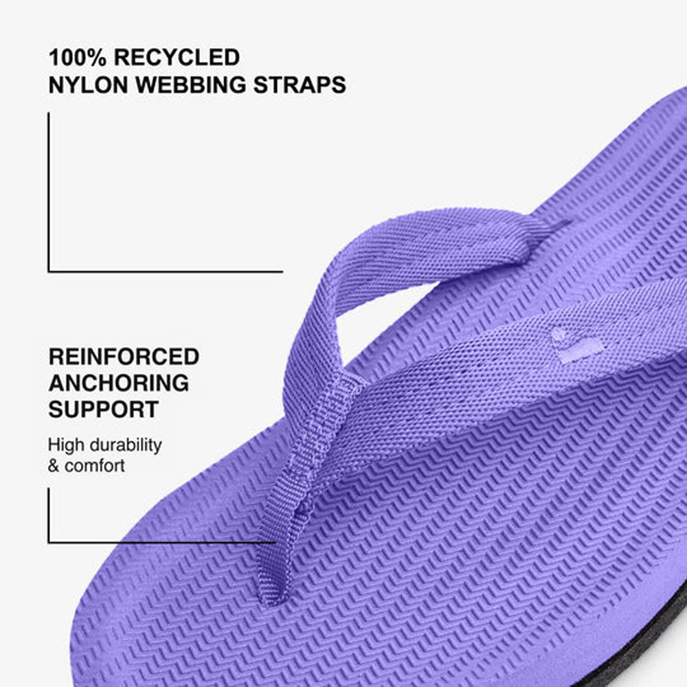 Indosole - Womens Flip Flops - Easy Living - Purple Haze