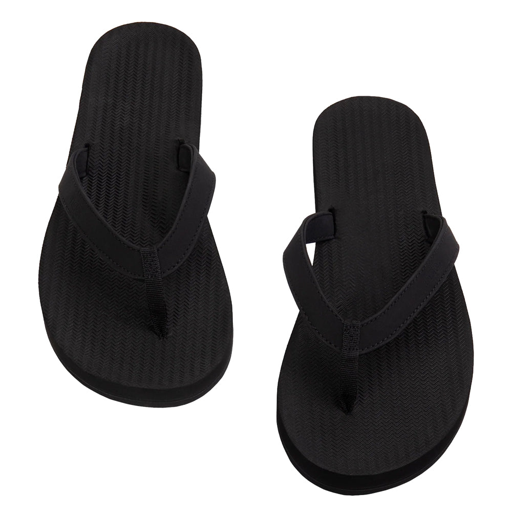 Indosole - Womens Flip Flops - ESSNTLS - Black