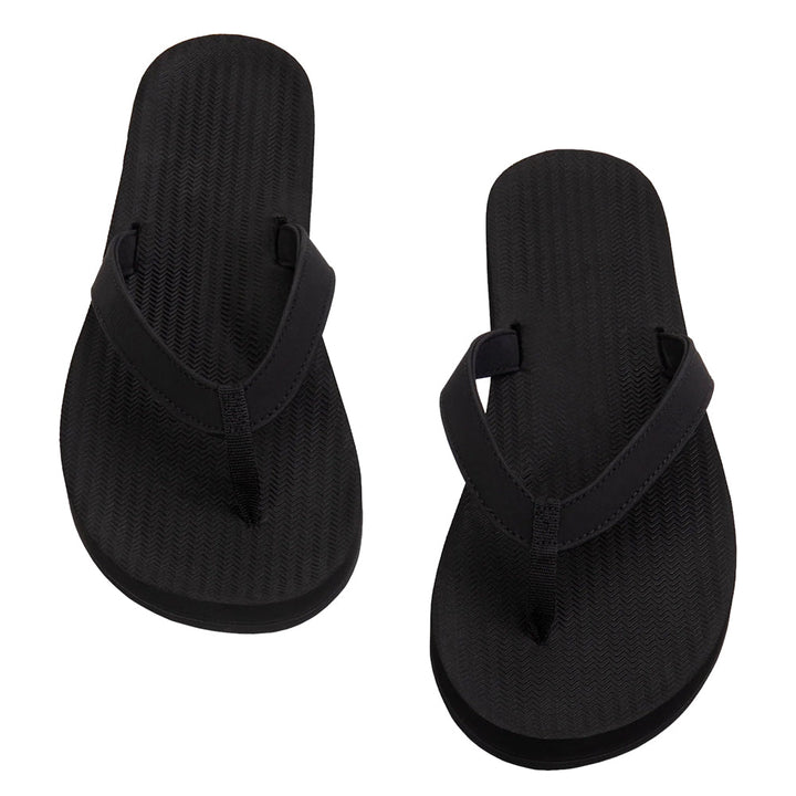 Indosole - Womens Flip Flops - ESSNTLS - Black