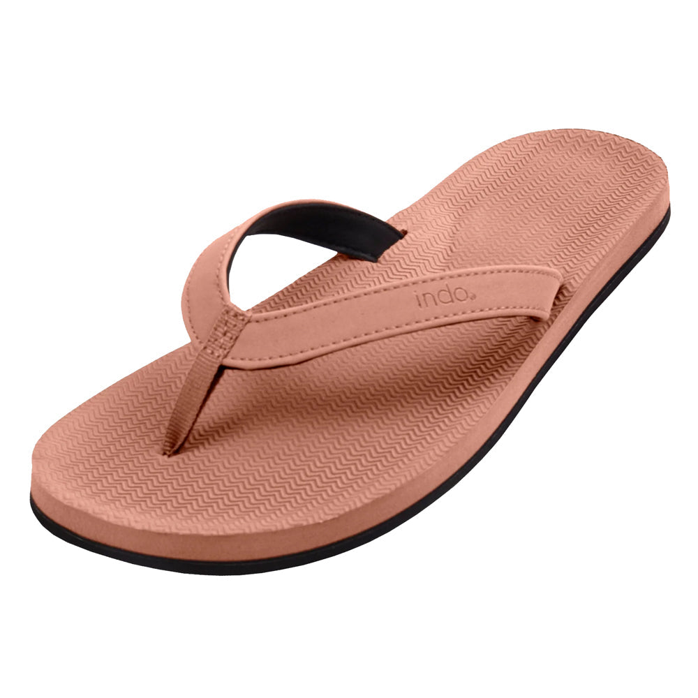 Indosole - Womens Flip Flops - ESSNTLS - Rust