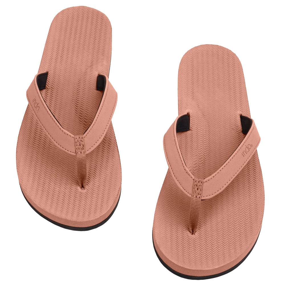Indosole - Womens Flip Flops - ESSNTLS - Rust