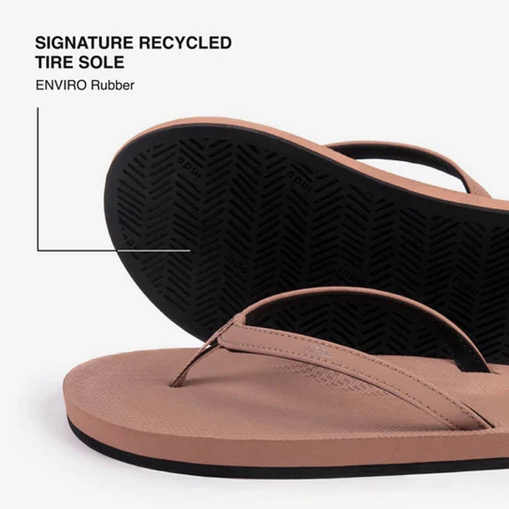 Indosole - Womens Flip Flops - ESSNTLS - Rust