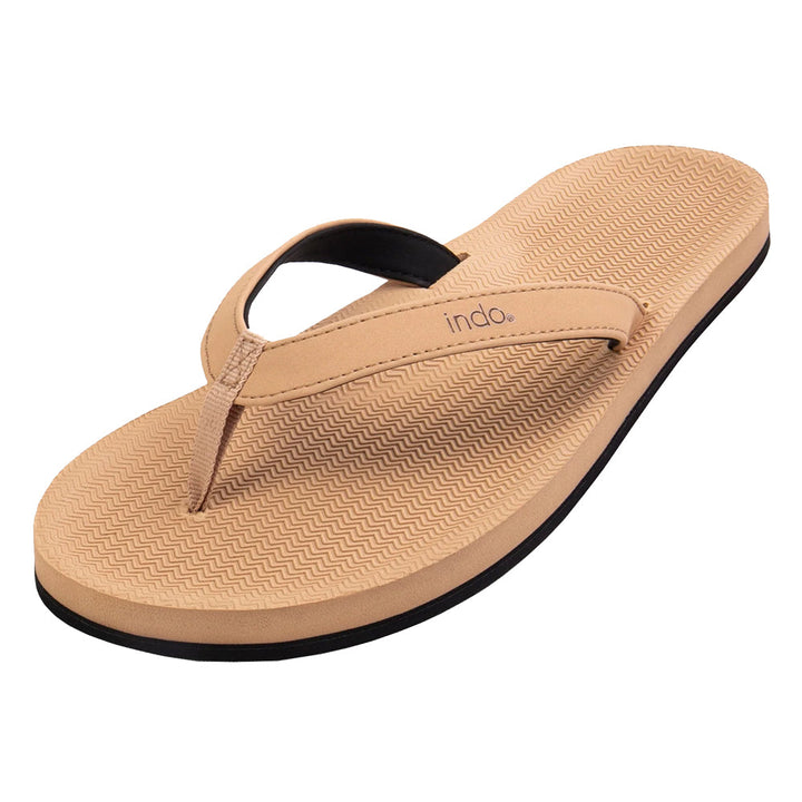 Indosole - Womens Flip Flops - ESSNTLS - Soil Light