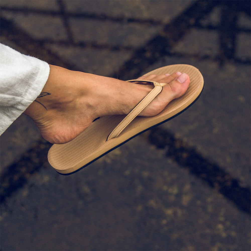 Indosole - Womens Flip Flops - ESSNTLS - Soil Light