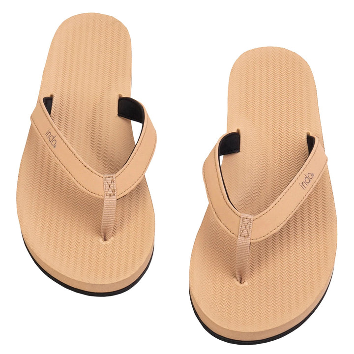 Indosole - Womens Flip Flops - ESSNTLS - Soil Light