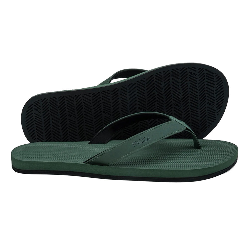 Indosole - Mens Flip Flops - ESSNTLS - Leaf