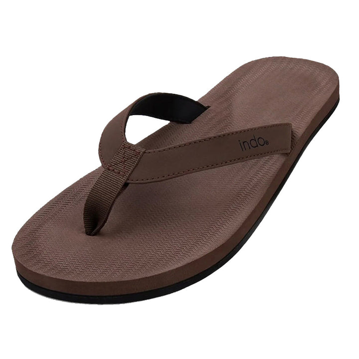 Indosole - Mens Flip Flops - ESSNTLS - Soil