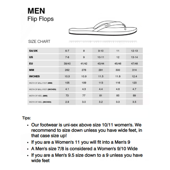 Indosole - Mens Flip Flops - Easy Living - Rainbow