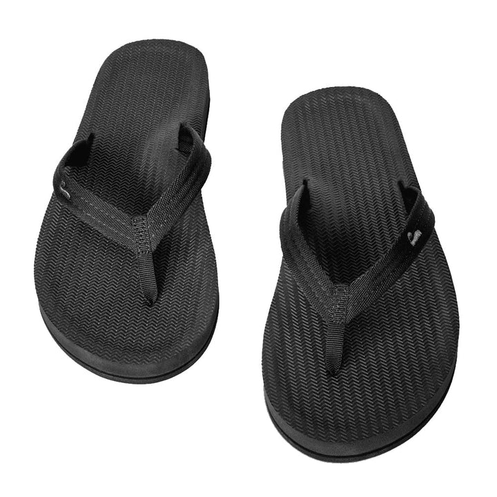 Indosole - Womens Flip Flops - Easy Living - Black