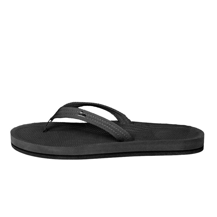 Indosole - Womens Flip Flops - Easy Living - Black
