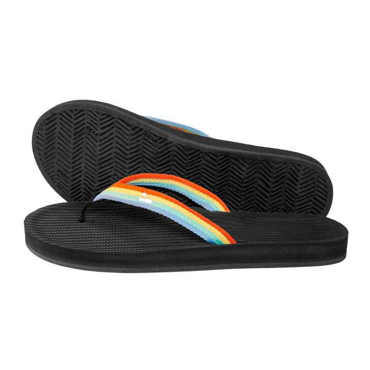 Indosole - Womens Flip Flops - Easy Living - Rainbow