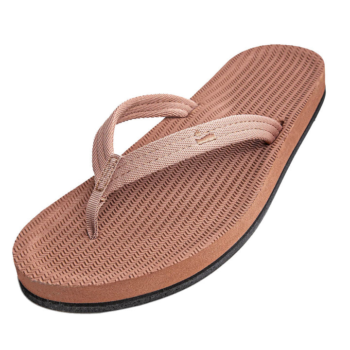 Indosole - Womens Flip Flops - Easy Living - Rust