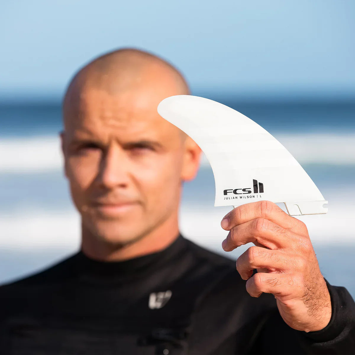 FCS II Julian Wilson PC AirCore Tri Fin Set - Black | Fins | FCS