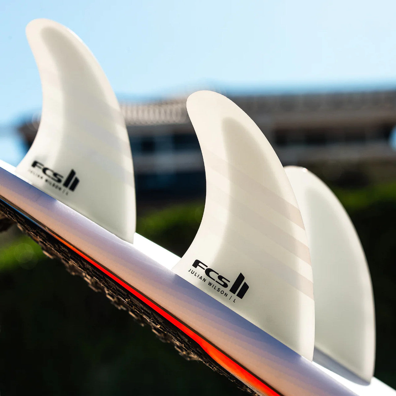 FCS II Julian Wilson PC AirCore Tri Fin Set - Black | Fins | FCS