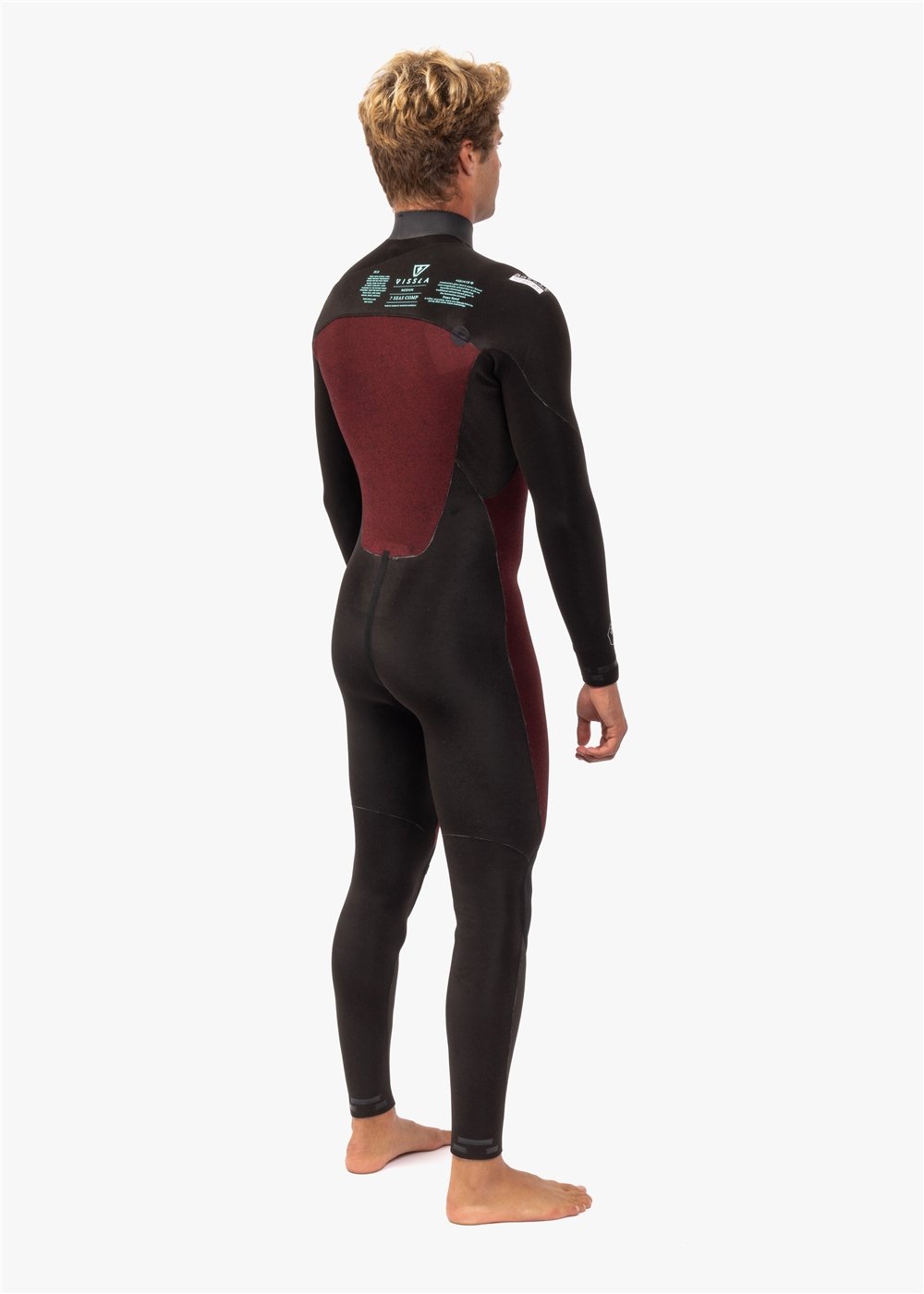 VIssla 7 Seas Comp 4-3 Chest Zip Full Wetsuit - Black