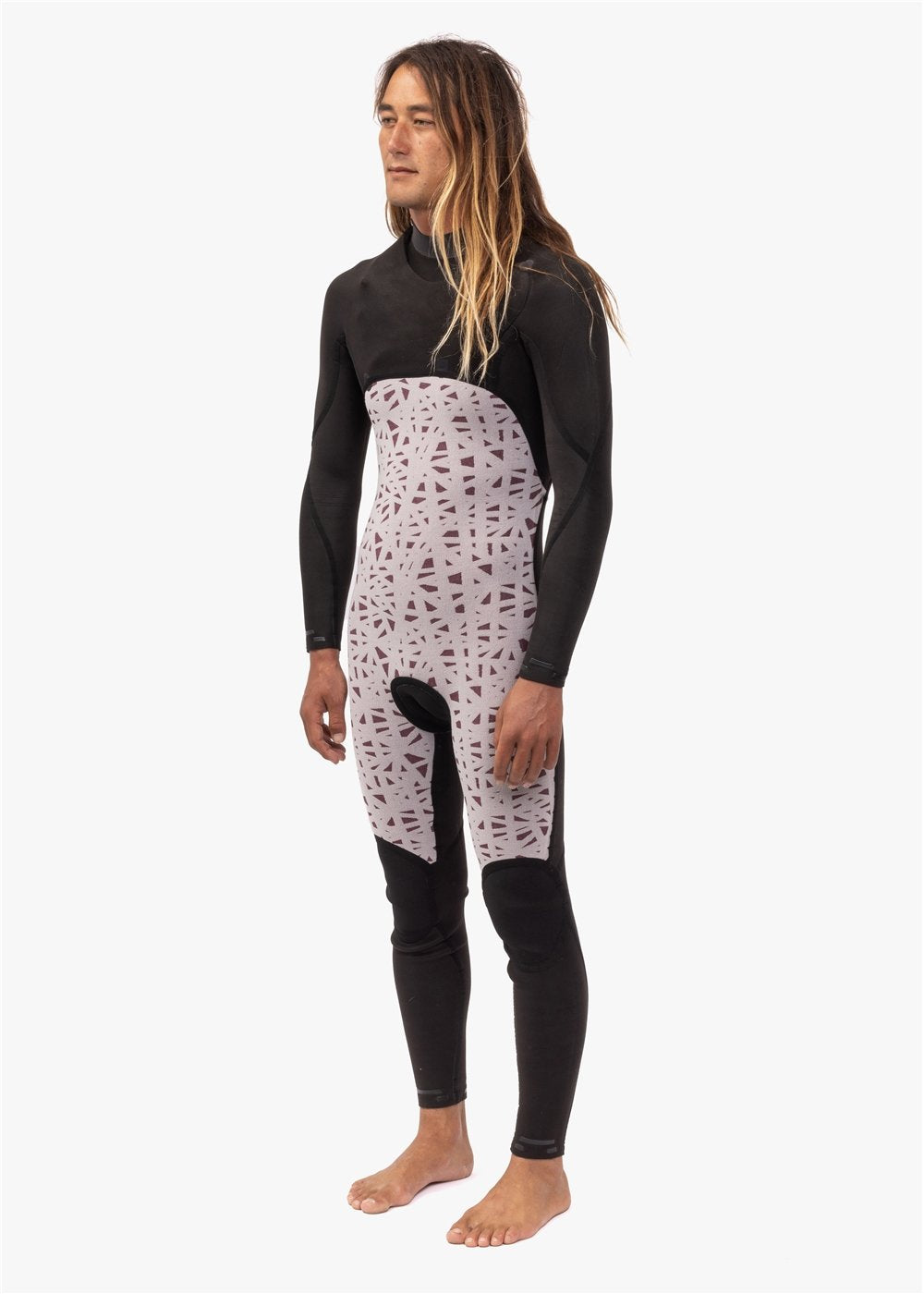 Vissla 7 Seas 4-3 Chest Zip Full Wetsuit - Black